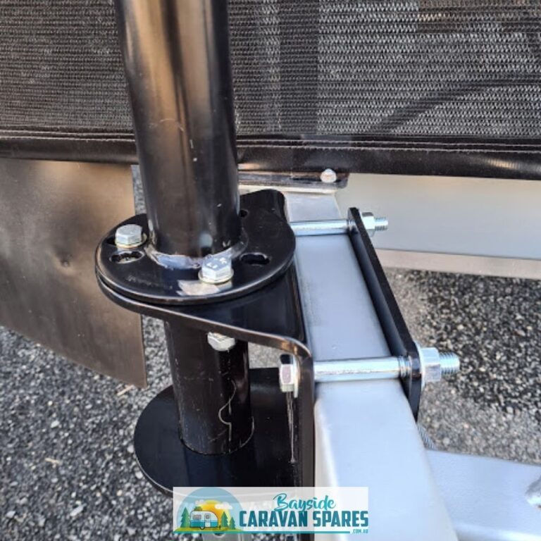 Black Jack™ Trailer Jack BJTJ100012V Electric Trailer Jack with Clamp Bayside Caravan Spares