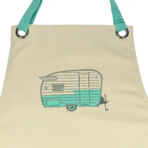 Embroidered Apron-Wing Caravan-Summer Green-Van Go Collection