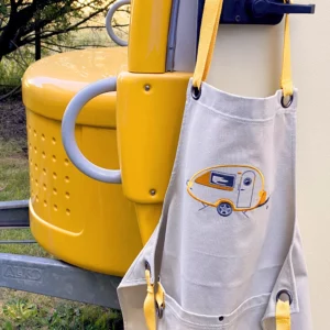 Embroidered Apron-Teardrop Caravan-Autumn Yellow-Van Go Collection