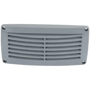 VENT - ARC EDGE LOUVRE ABS PLASTIC-GREY-206MM X 106MM