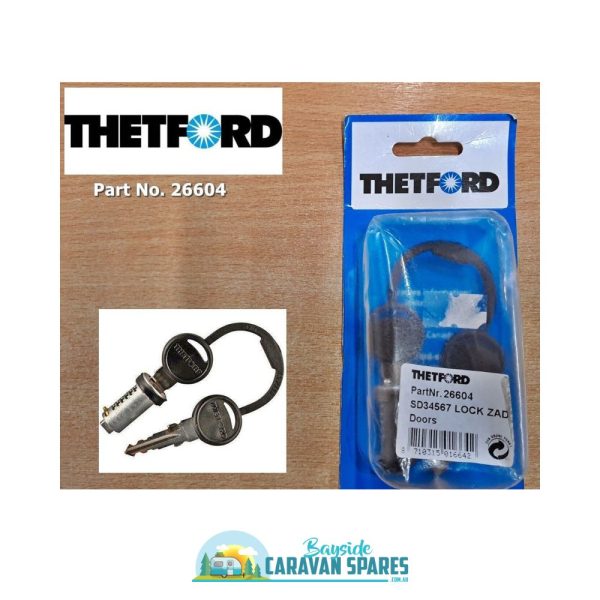 26604 ZADI Lock Barrel & Keys - Suit Thetford Access Doors
