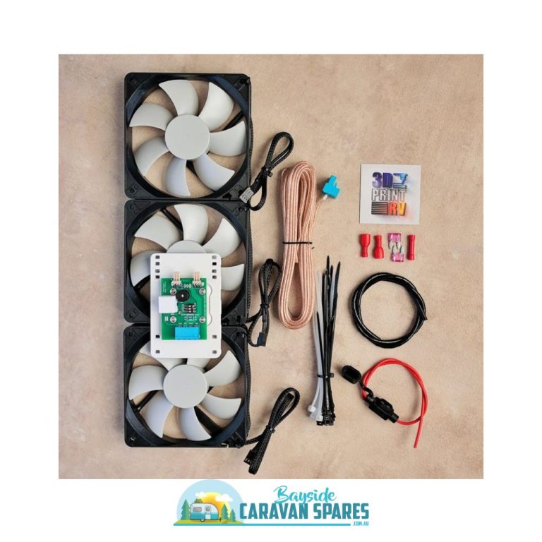 Klevacool 3DPrintRV Caravan Fridge Fan Kit, Universal Fit3 Fans