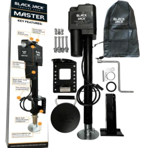 Black Jack 12V Electric Trailer Jack Master Without Wiring Harness  BJTJ-Master-1000 (New, Released today)  Lift Capacity 1600 kg