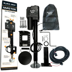 Black Jack 12V Electric Trailer Jack Master With Wiring Harness  BJTJ-Master-1001 (New, Released today)  Lift Capacity 1600 kg