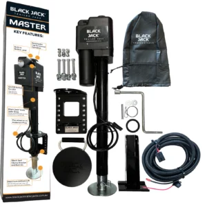 Black Jack 12V Electric Trailer Jack Master With Wiring Harness  BJTJ-Master-1001 (New Release !)  Lift Capacity 1600 kg