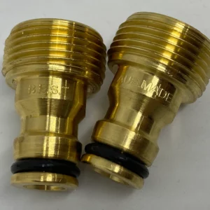 Lead-Free Brass - Hose 'Click' Adaptors (Set of 2) for B.E.S.T. Water Filters